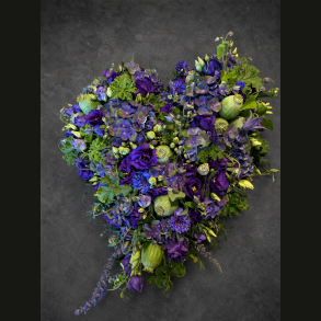Blomsterhjerte � Lilla & Bl�