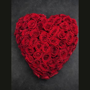 Blomsterhjerte � R�dt