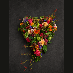 Blomsterhjerte � Vild & farverig