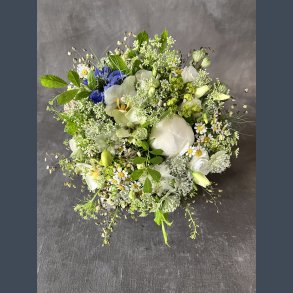 Brudebuket lys sommer