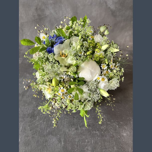 Brudebuket lys sommer